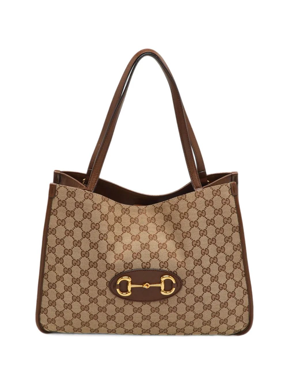Gucci Pre-Owned Horsebit 1955 Tote Bag aus Canvas - Nude