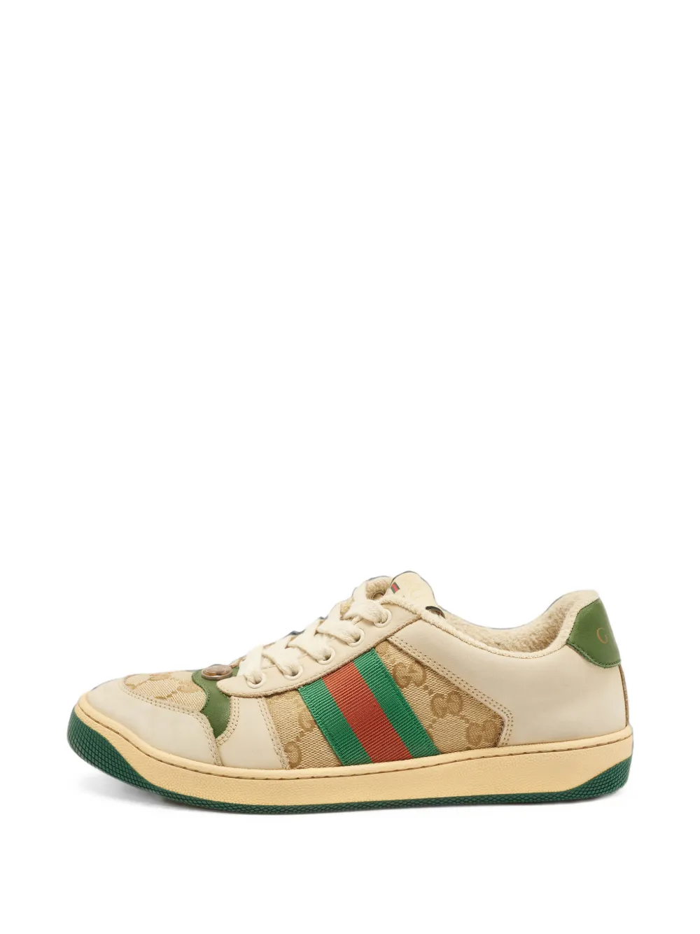 Gucci Pre-Owned Sneakers Screener in tela GG - Toni neutri