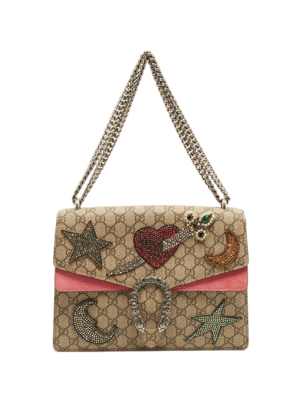Gucci Pre-Owned medium Dionysus GG Supreme shoulder bag - Toni neutri