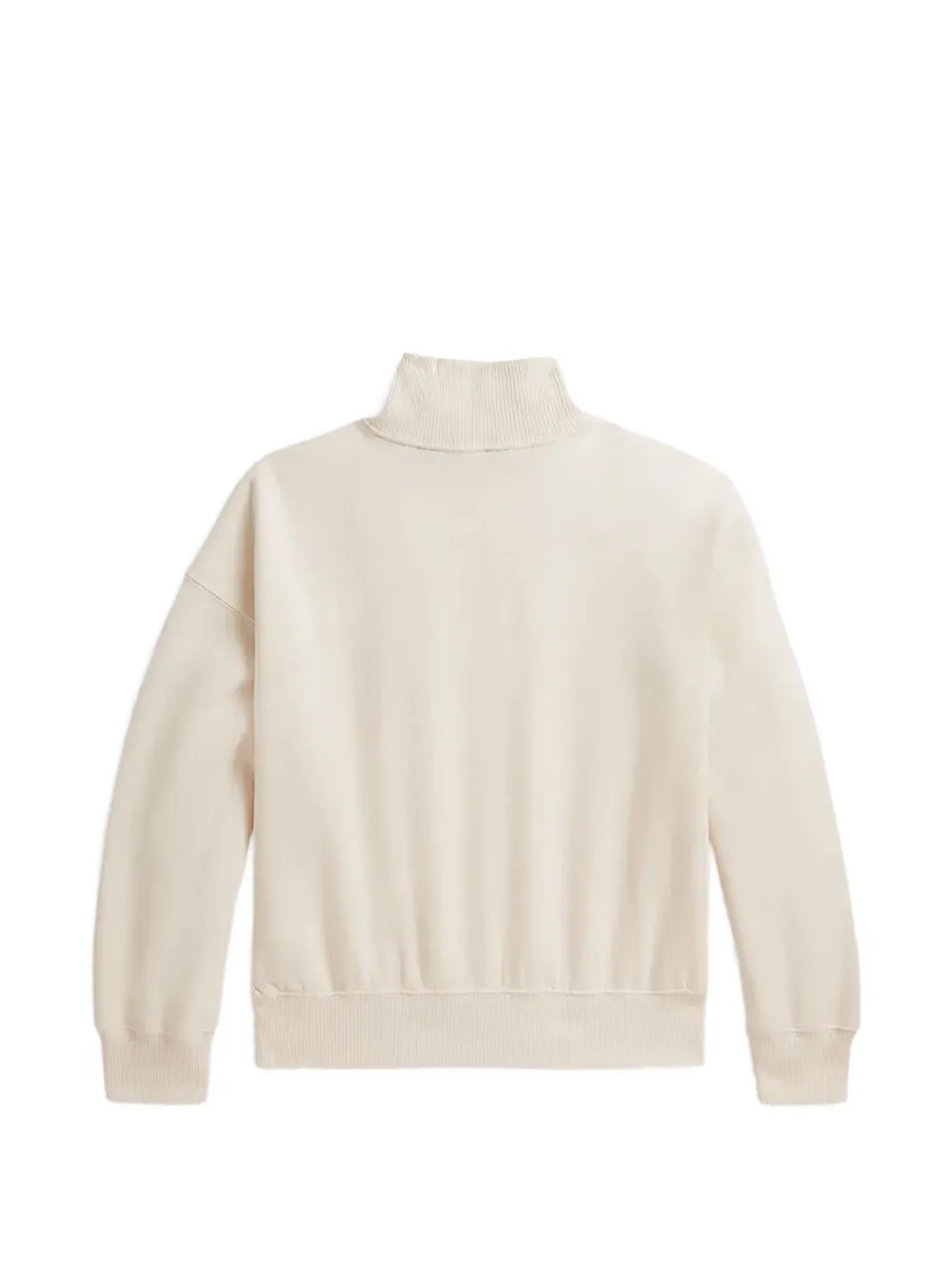 POLO RALPH LAUREN KIDS Fleece boxy sweater met trechterhals Beige