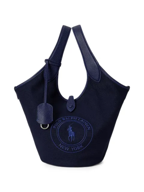 Polo Ralph Lauren sac bordé de cuir à logo brodé