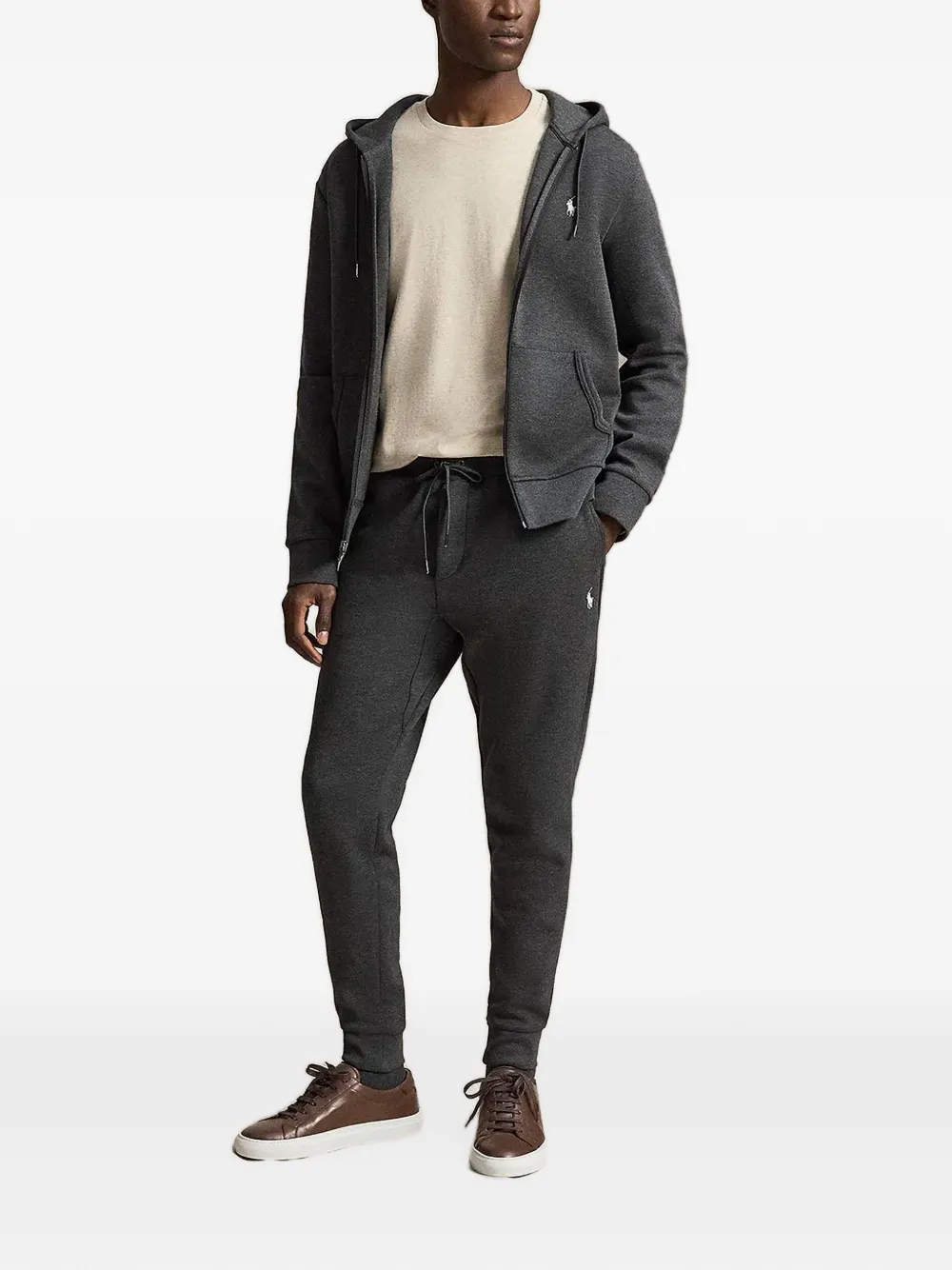 Polo Ralph Lauren Dubbelgebreide joggingbroek Grijs