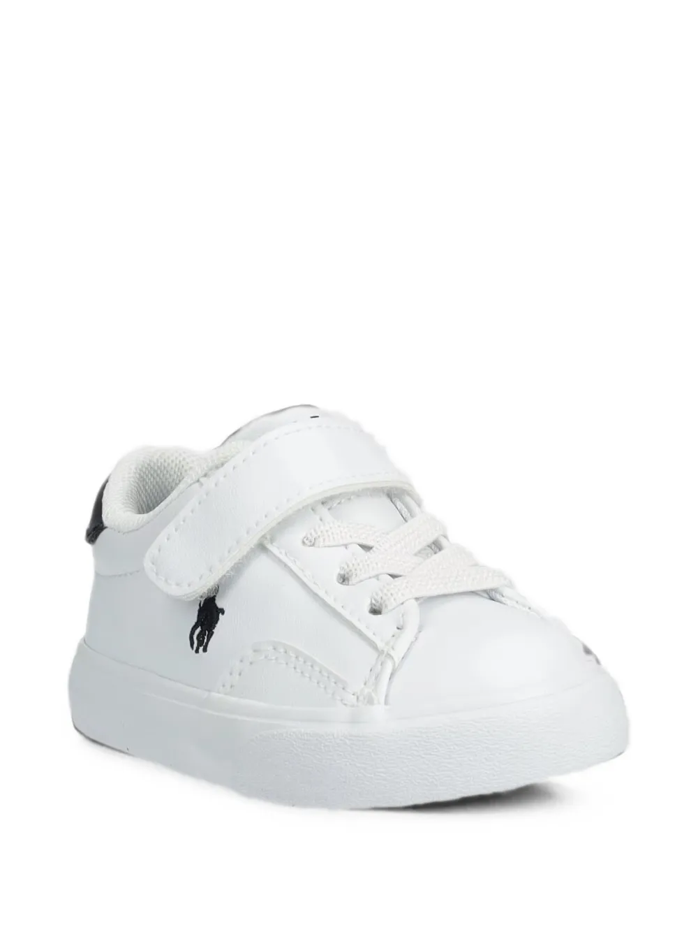 POLO RALPH LAUREN KIDS Pony-motif touch-strap sneakers - Bianco
