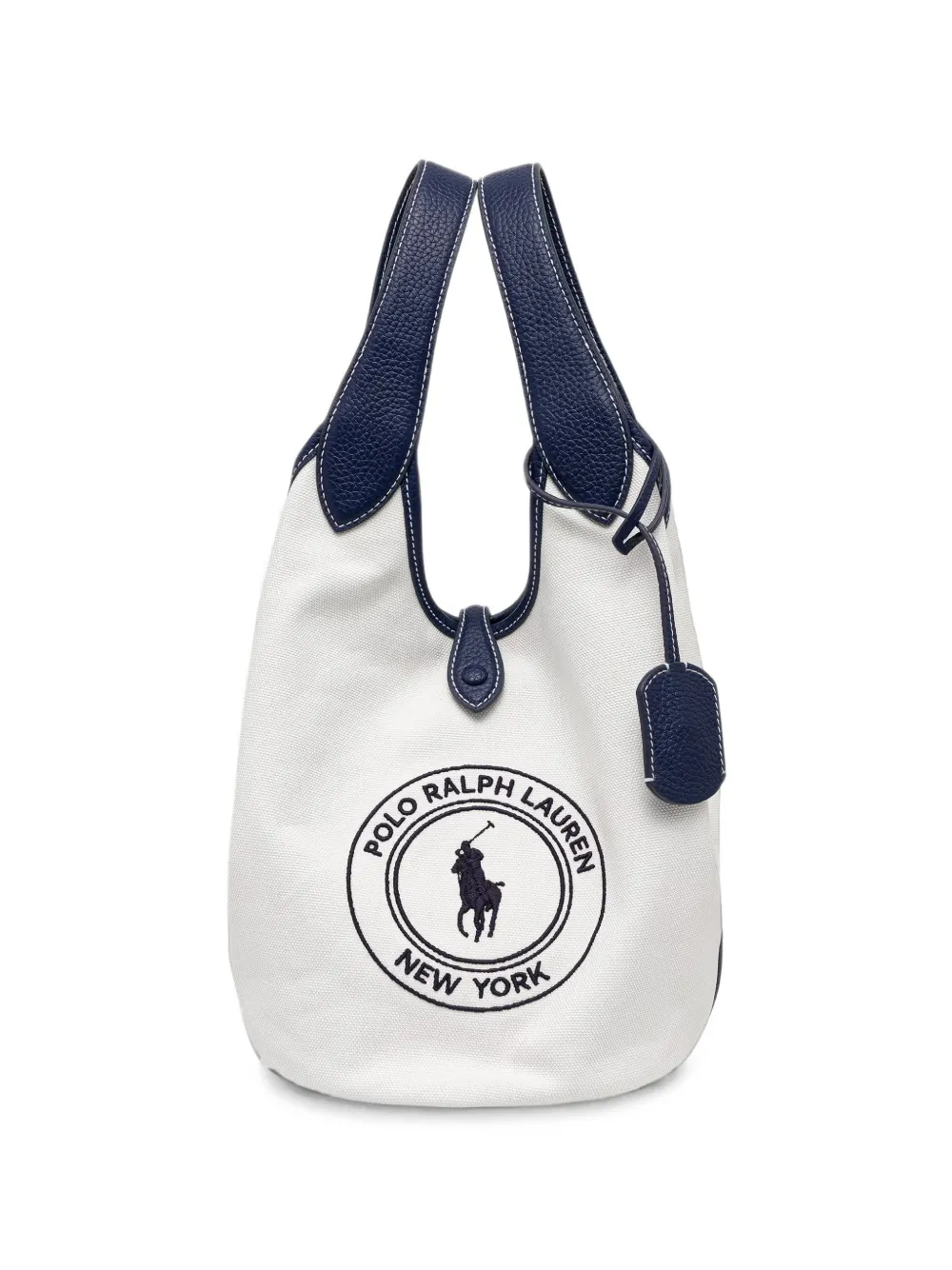 Polo Ralph Lauren logo-print canvas tote bag - Bianco