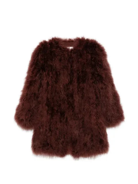 Yves Salomon feather-embellished jacket