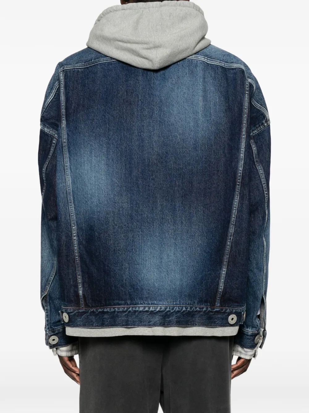 Maison MIHARA YASUHIRO Gelaagd denim jack Blauw