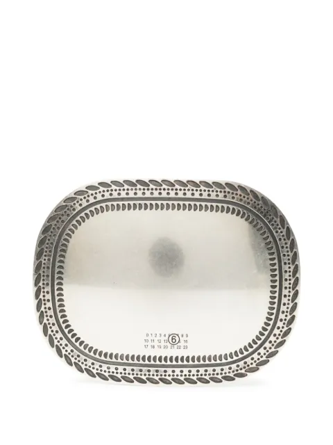 MM6 Maison Margiela engraved-logo belt buckle