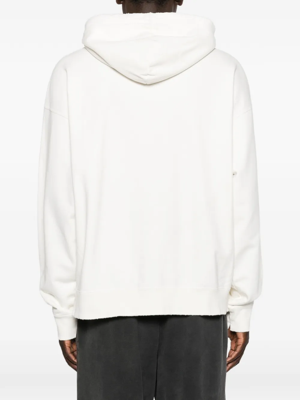 Maison MIHARA YASUHIRO Hoodie met meetlint en tekst Beige