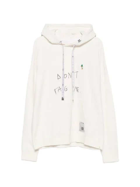 Maison MIHARA YASUHIRO Don't Tag Me printed hoodie