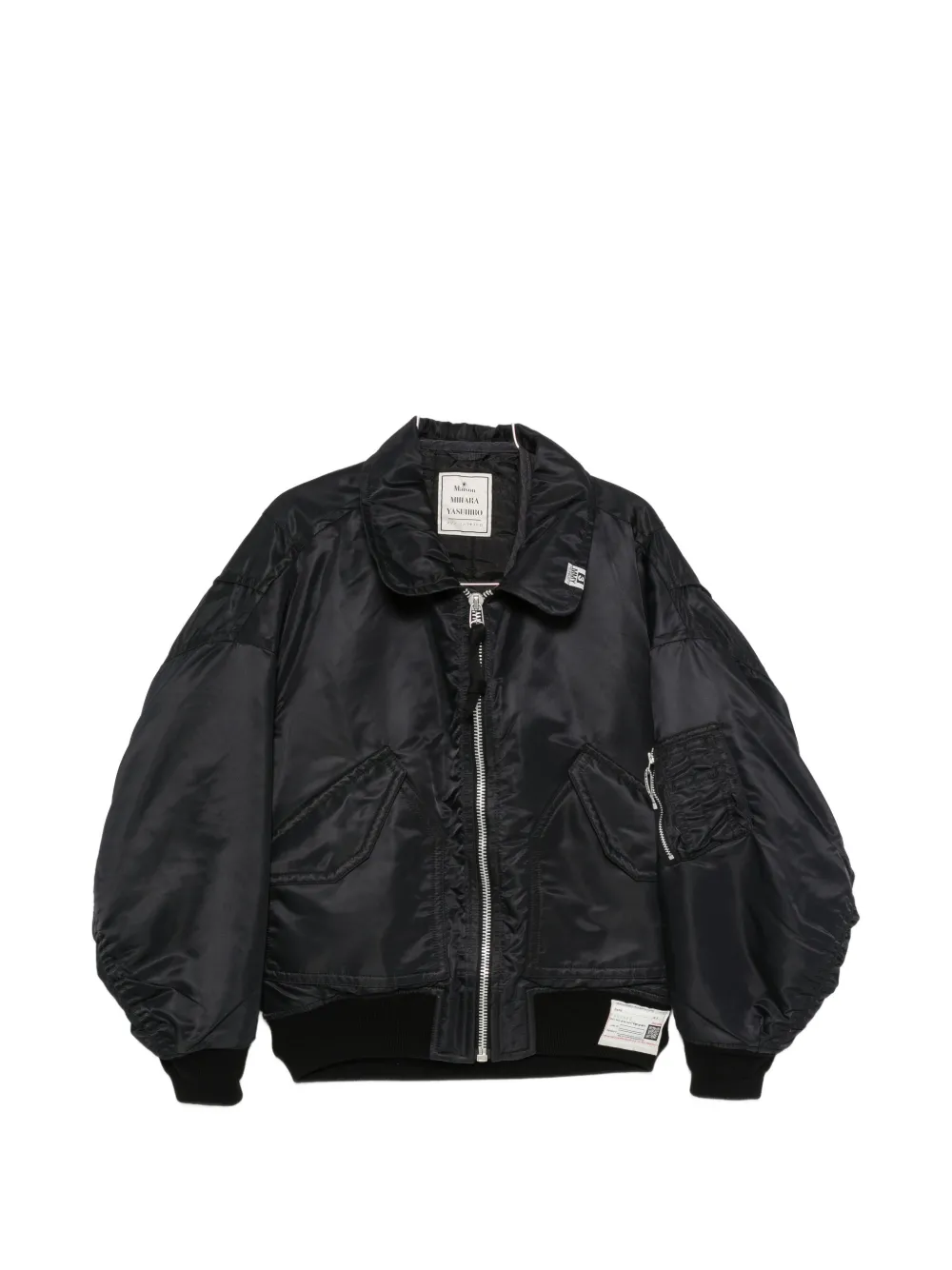 Maison MIHARA YASUHIRO Geraffte Bomberjacke - Schwarz
