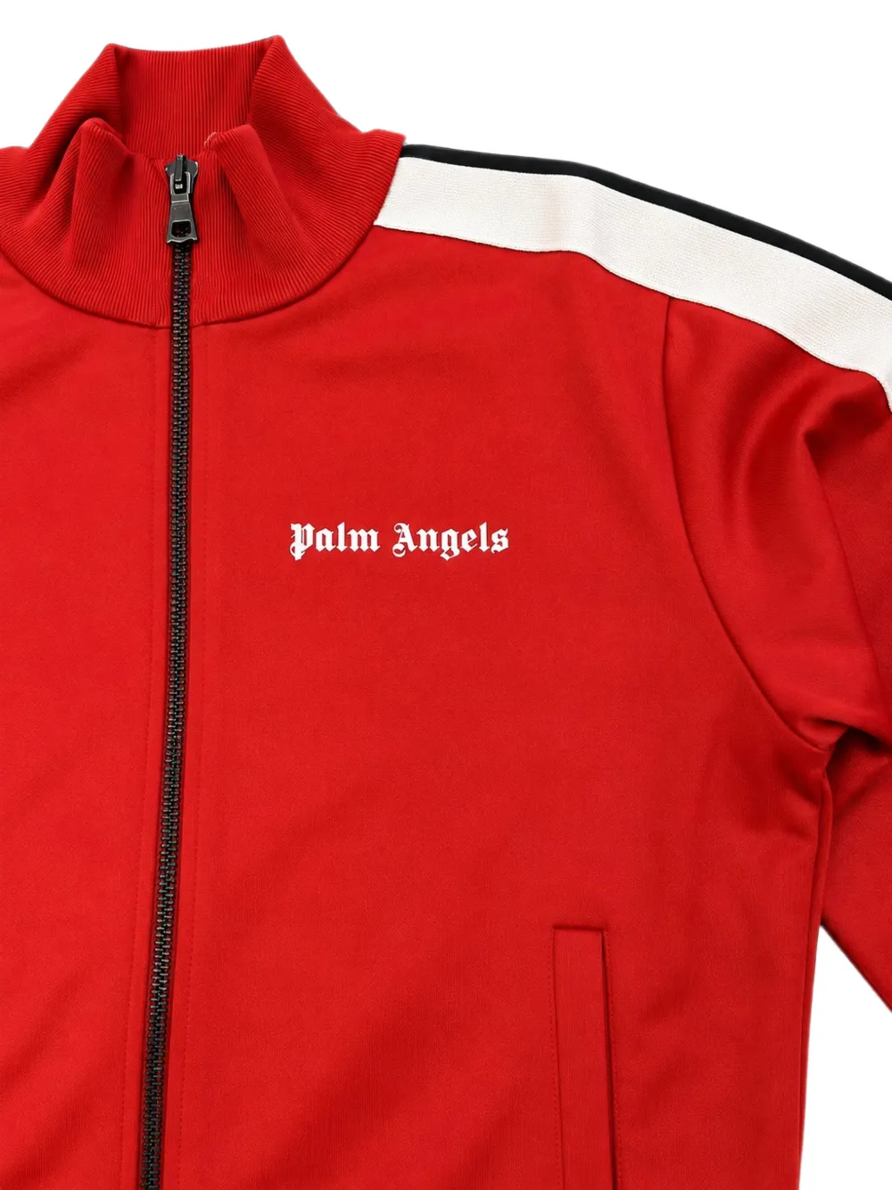 Palm Angels Kids Jack met logoprint en zijstreep Rood