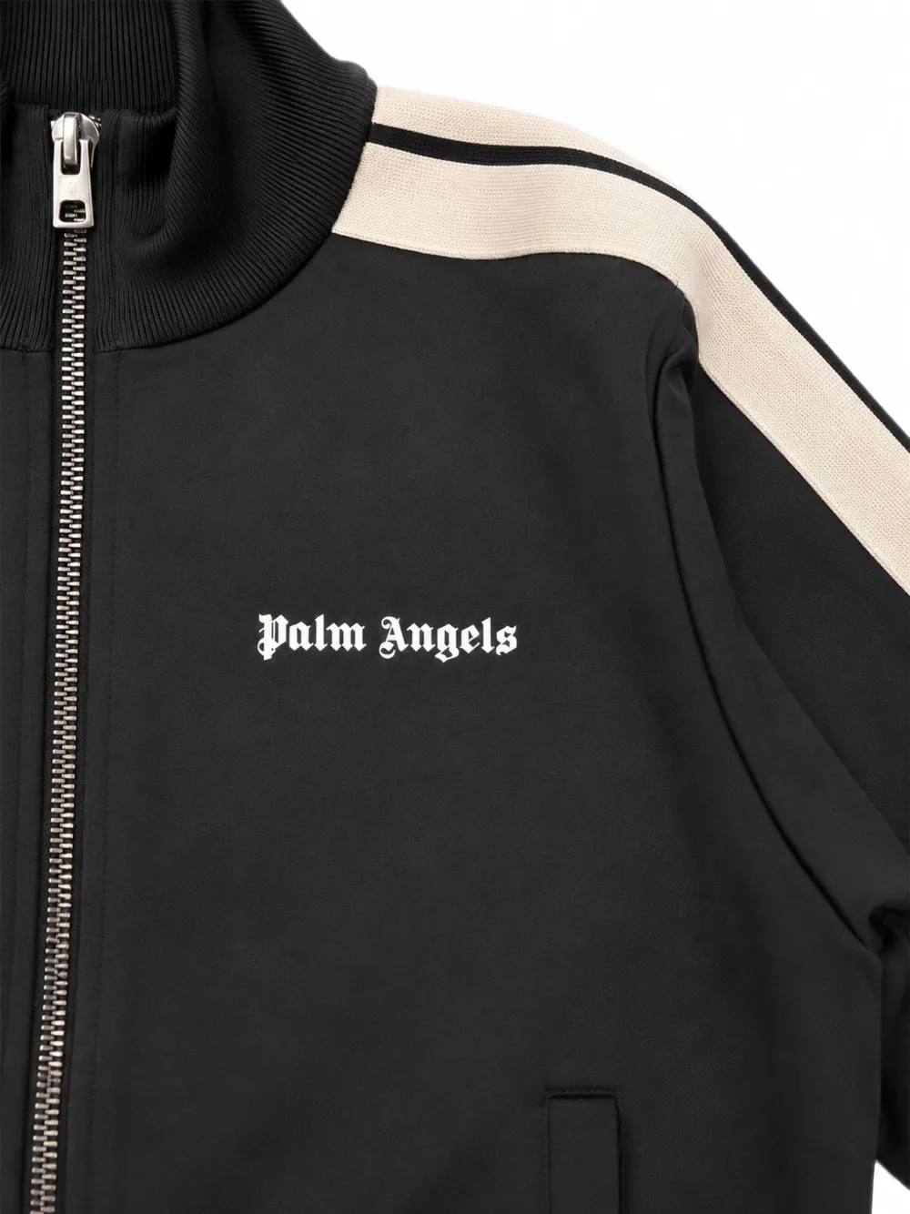 Palm Angels Kids Jack met logoprint en zijstreep Zwart