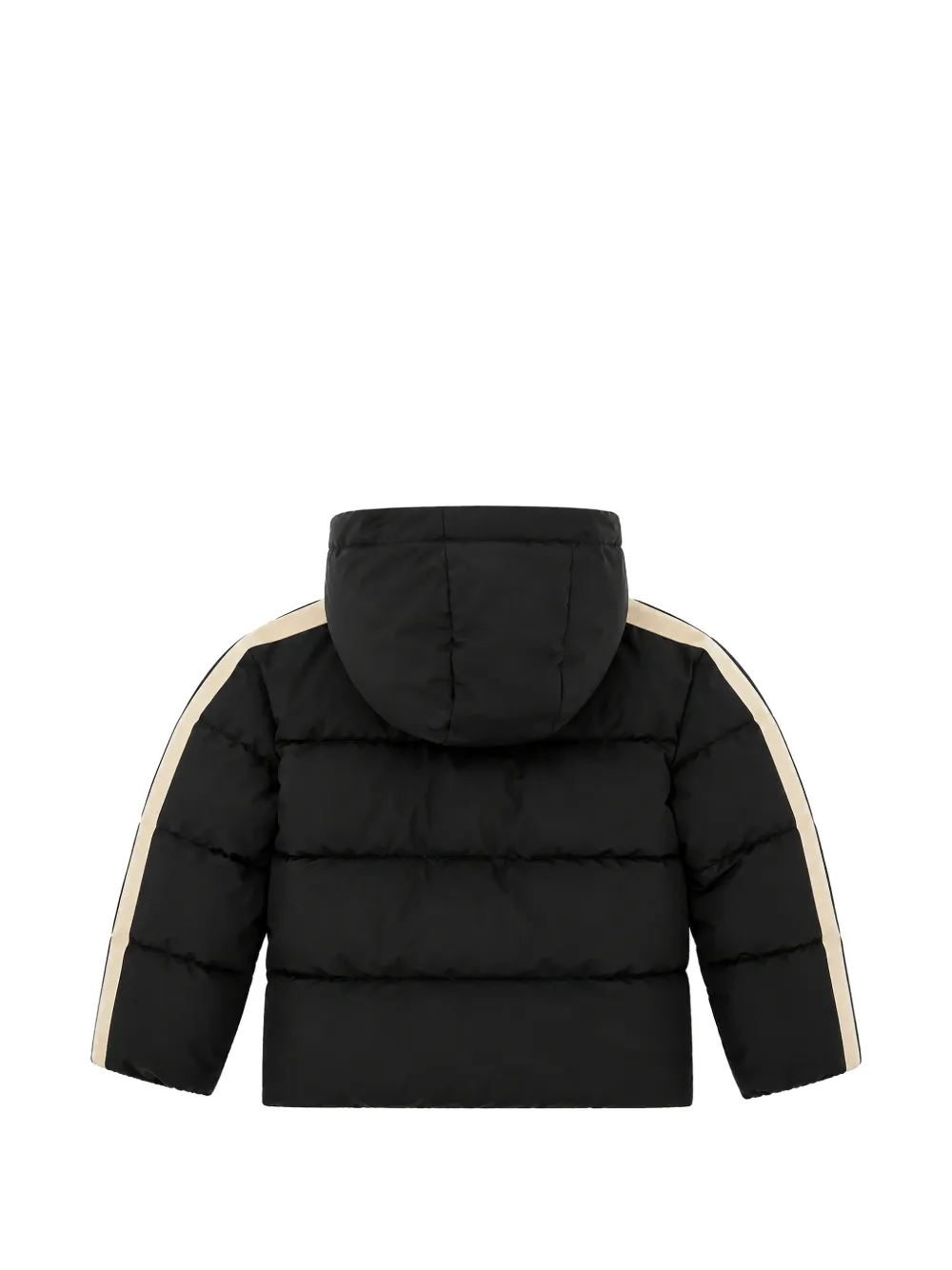 Palm Angels Kids Gewatteerd jack met logoprint Zwart