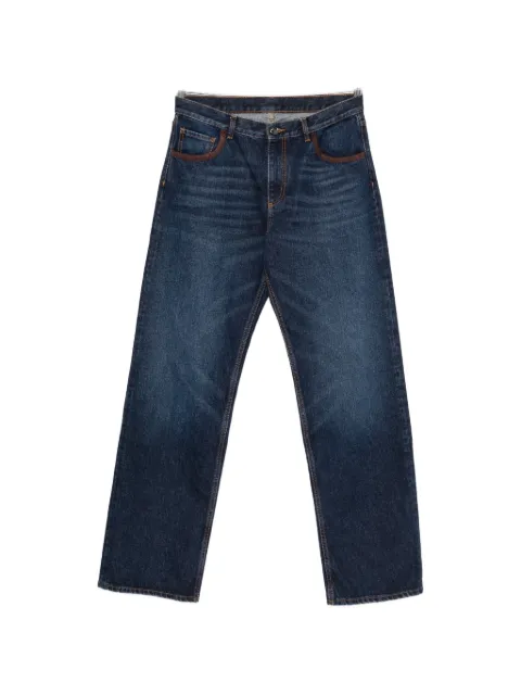 ETRO logo-patch straight-leg jeans