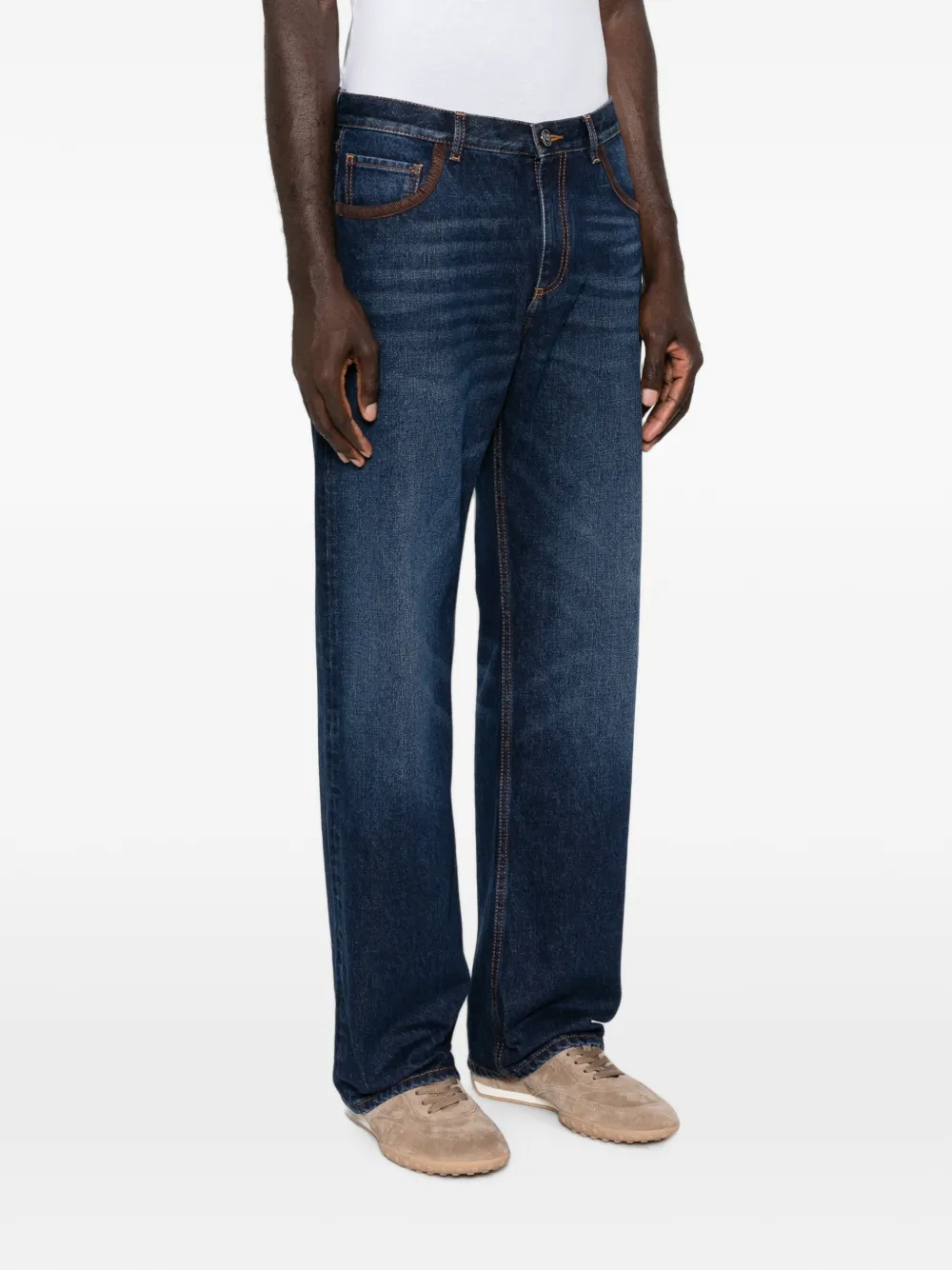 ETRO Straight jeans Blauw