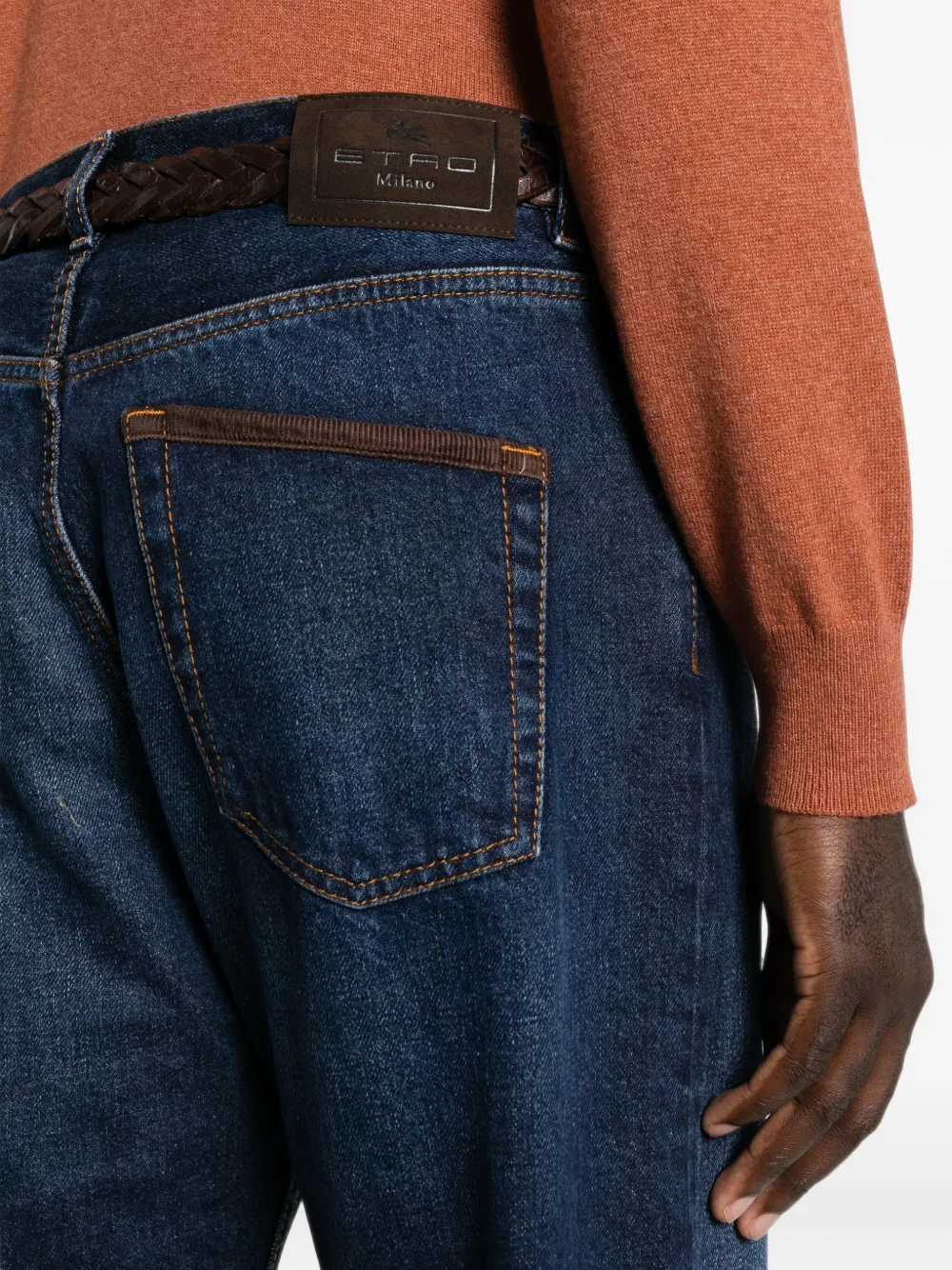 ETRO Straight jeans Blauw