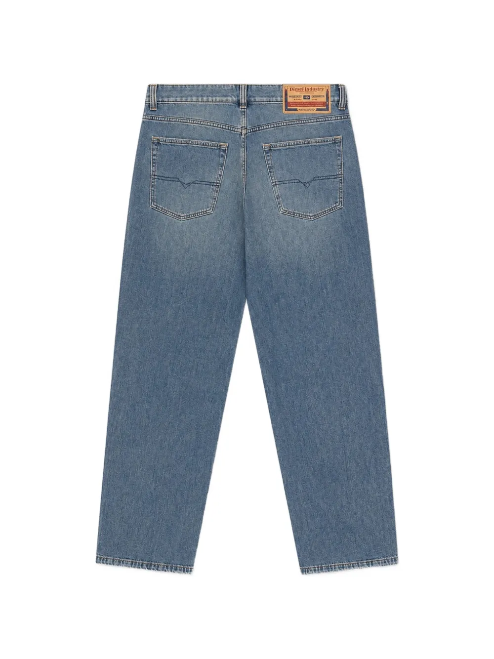 Diesel 2001 D-Macro jeans met whisker-effect Blauw
