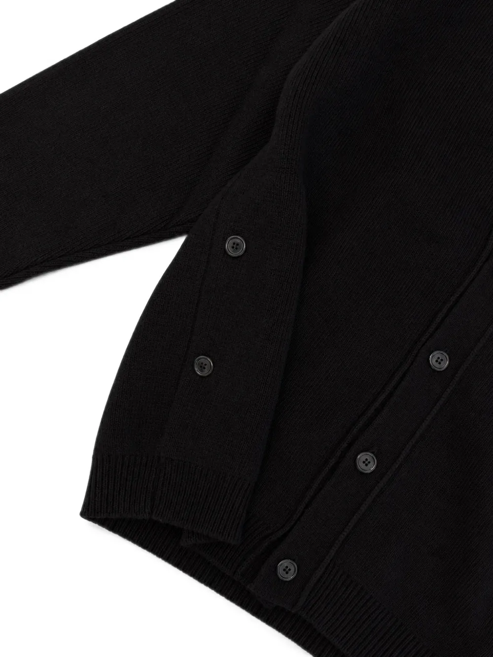 Laneus Boxy vest met knopen Zwart