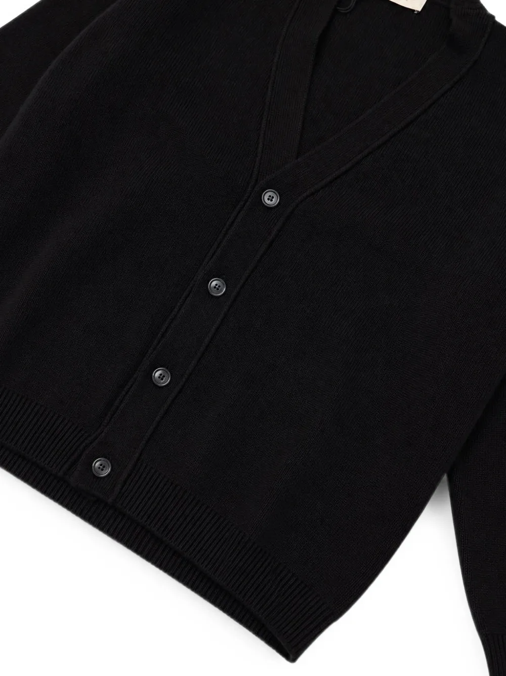 Laneus Boxy vest met knopen Zwart