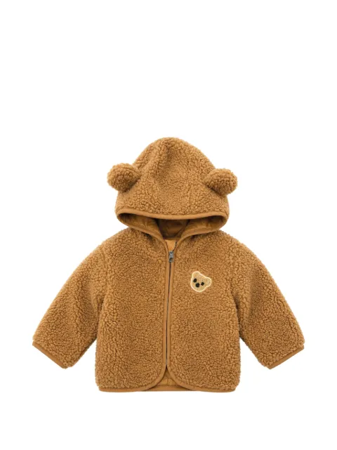 Palm Angels Kids teddy-bear-patch hooded jacket