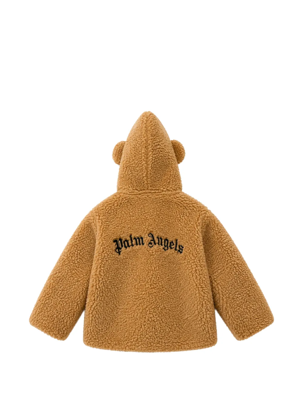 Palm Angels Kids Jack met capuchon en teddybeer-patch Beige