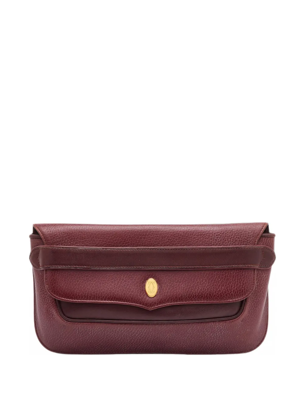 Cartier Must de Cartier grained leather clutch bag - Rot