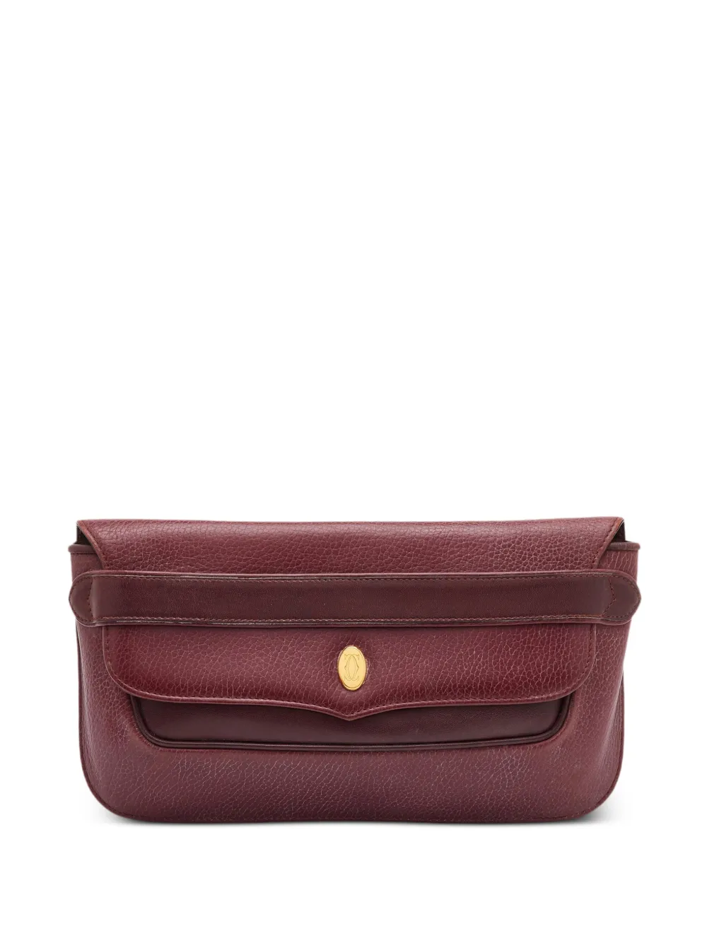 Cartier Must de Cartier grained leather clutch bag - Rosso