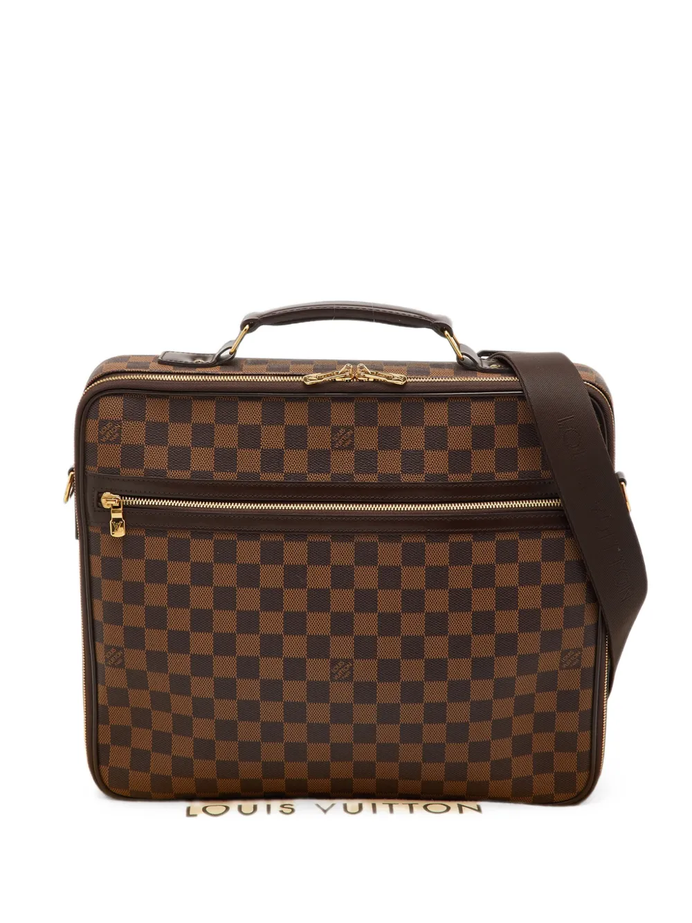 Louis Vuitton Pre-Owned 2008 Porte Ordinateur Sabana patterned briefcase - Braun