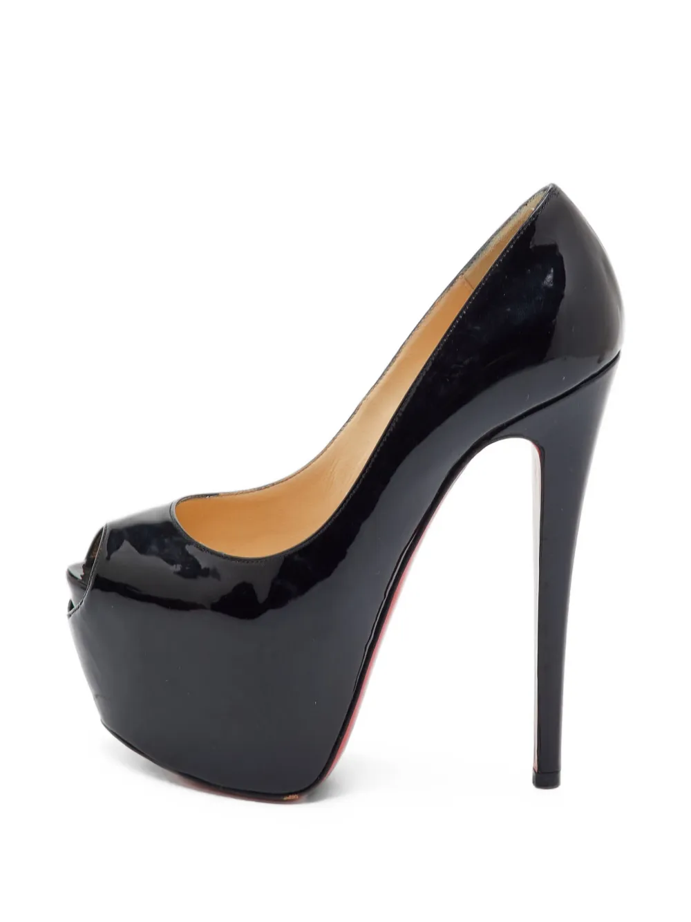 Christian Louboutin Pre-Owned Highness peep-toe platform pumps - Schwarz