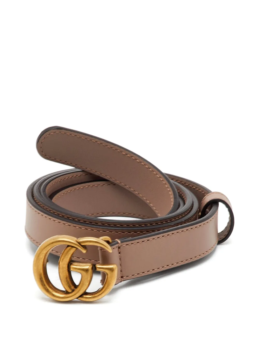 Gucci Pre-Owned GG Marmont slim belt - Toni neutri
