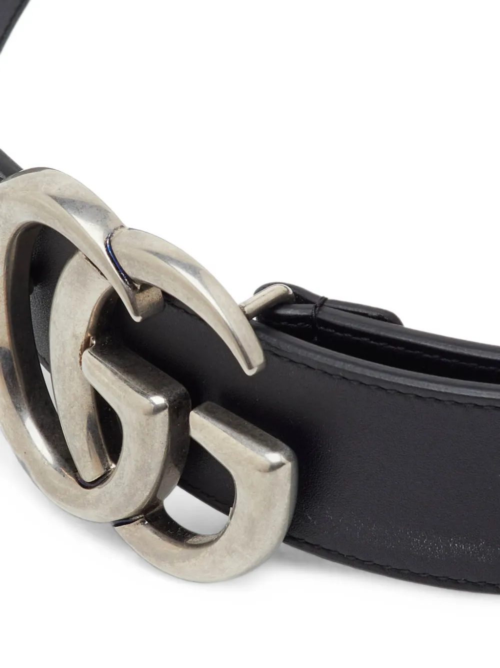 Gucci Pre-Owned GG Marmont buckle belt - Nero
