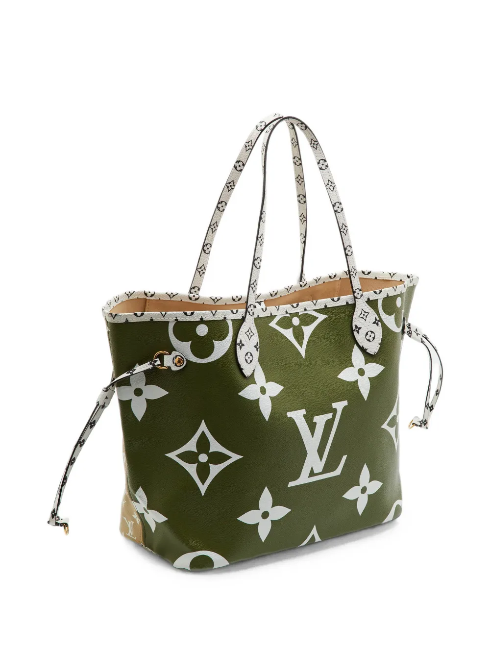 Louis Vuitton Pre-Owned Giant Neverfull shopper met monogram Groen