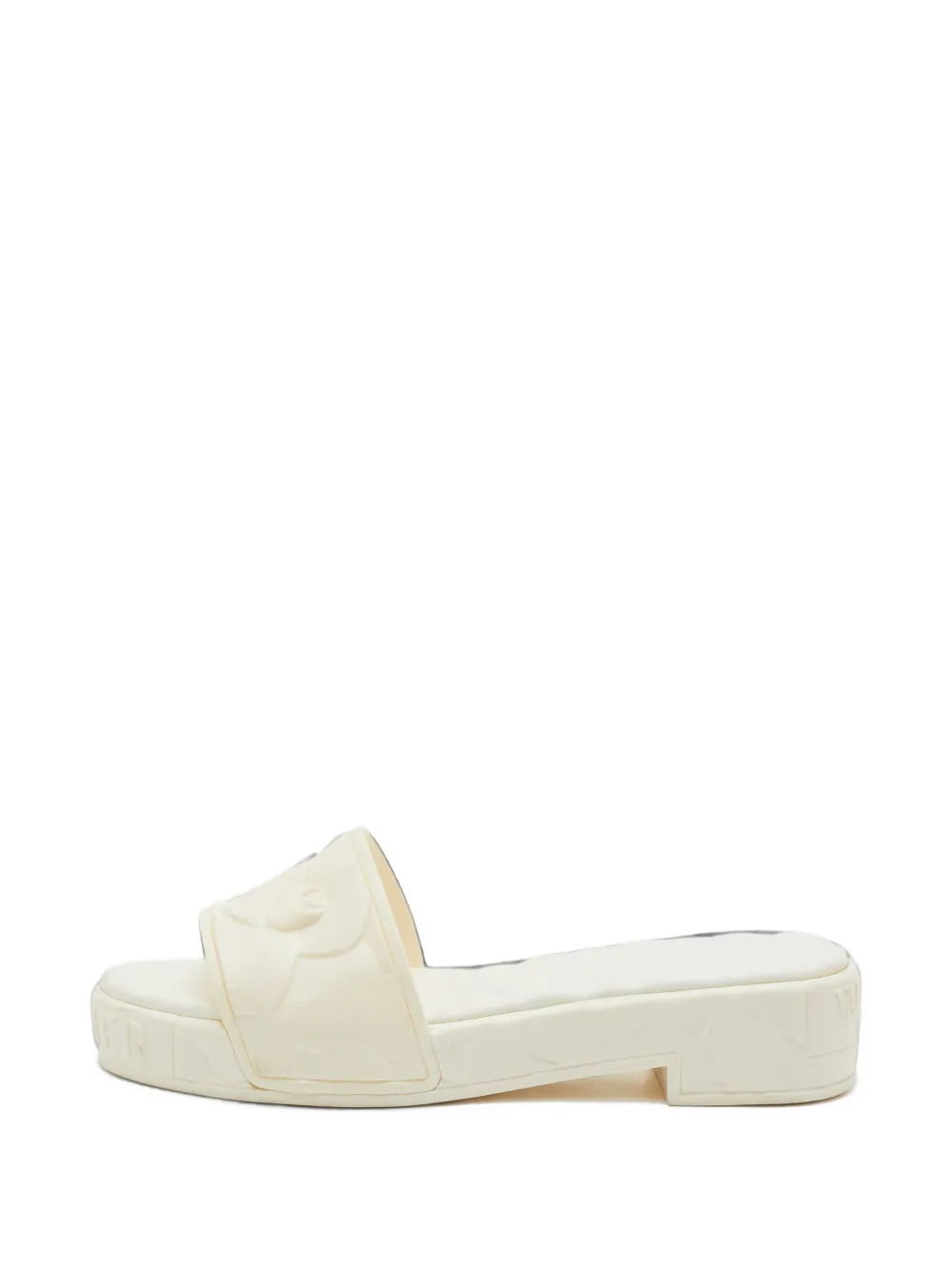Pre-owned Valentino Garavani 03 Rose Edition Atelier Sandals In White