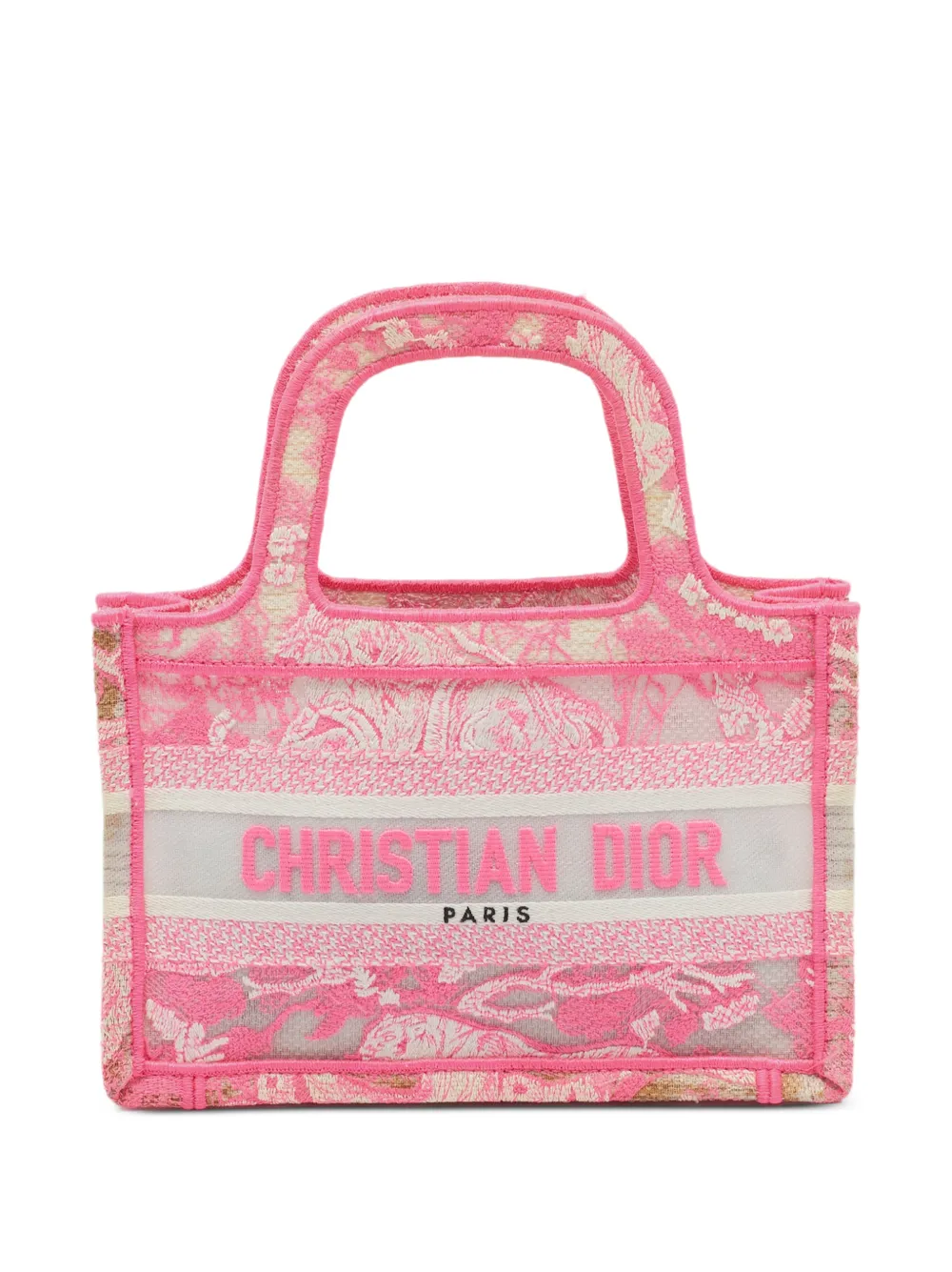 Christian Dior Pre-Owned mini sac à main Book Toile de Jouy (2022) - Rose Christian Dior Pre-Owned mini sac à main Book Toile de Jouy (2022) - Rose