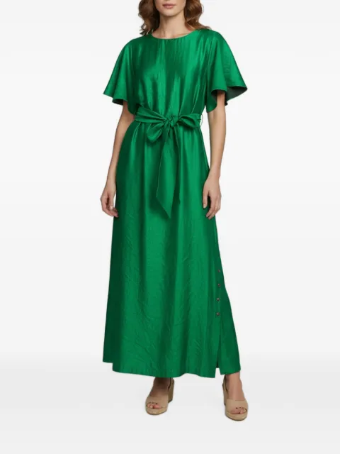 Baruni short-sleeve belted maxi dress