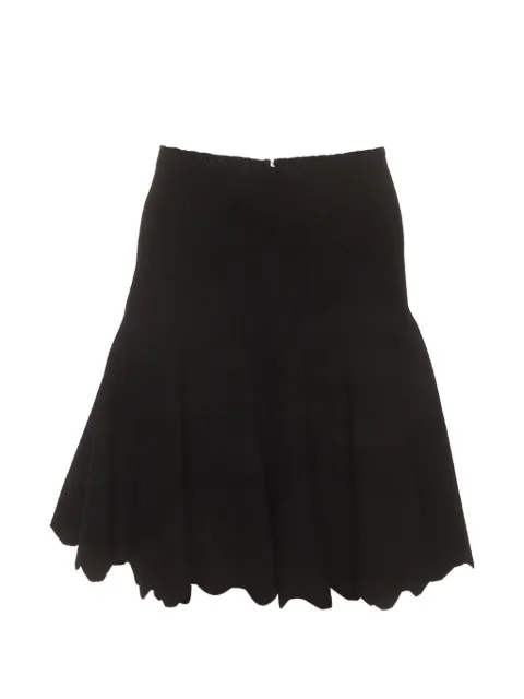 Alaïa Pre-Owned scalloped textured mini skirt