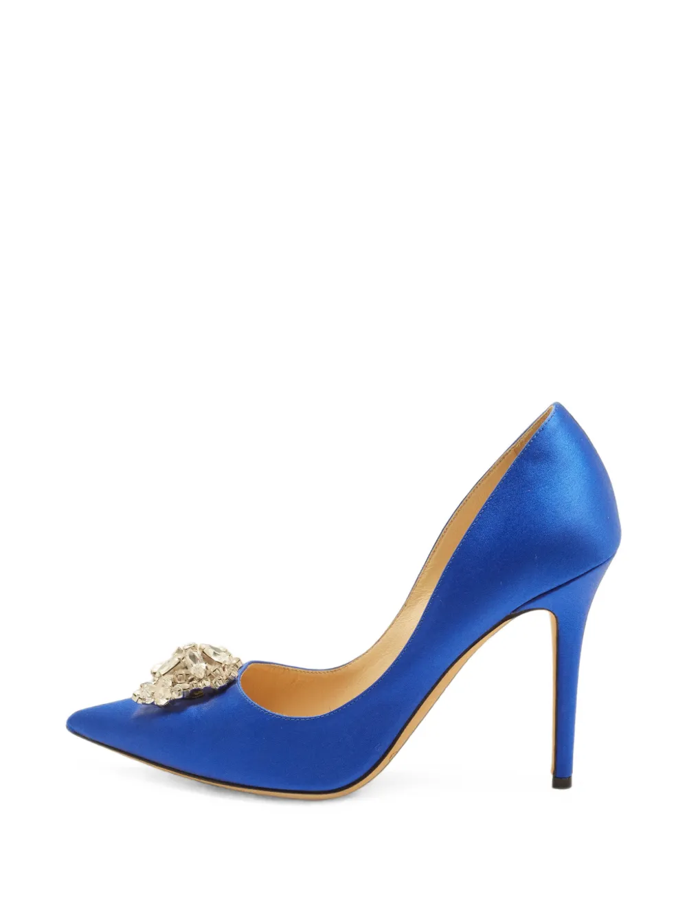 Jimmy Choo Pre-Owned Manda crystal-embellished pumps - Blau