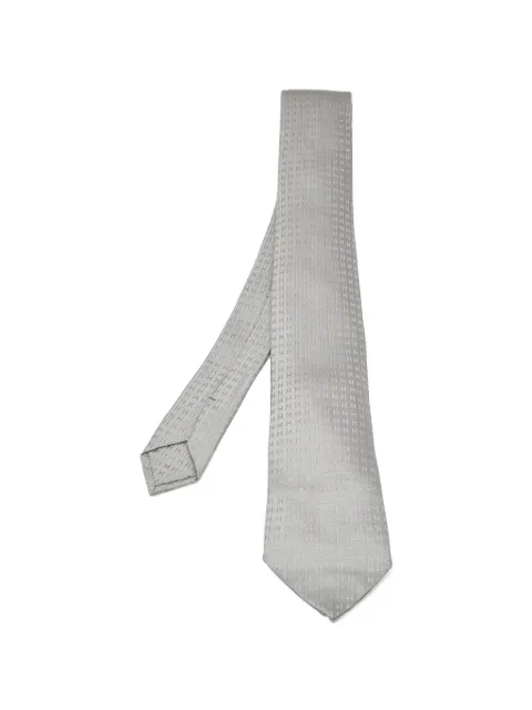 Hermès Pre-Owned Monogram Façonnée H jacquard tie