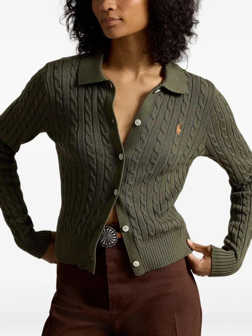 Polo Ralph Lauren Kabelgebreid vest Groen