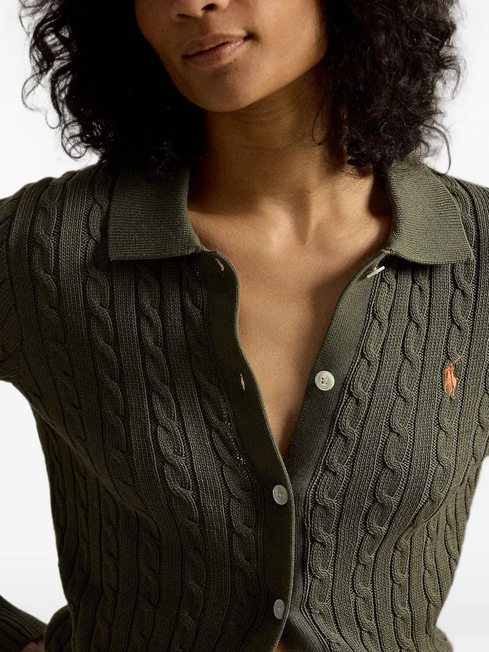 Polo Ralph Lauren Kabelgebreid vest Groen