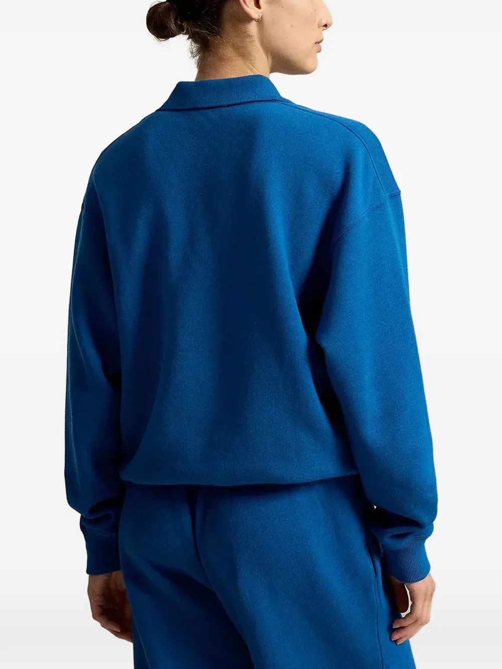 Polo Ralph Lauren Fleece pullover met polokraag Blauw