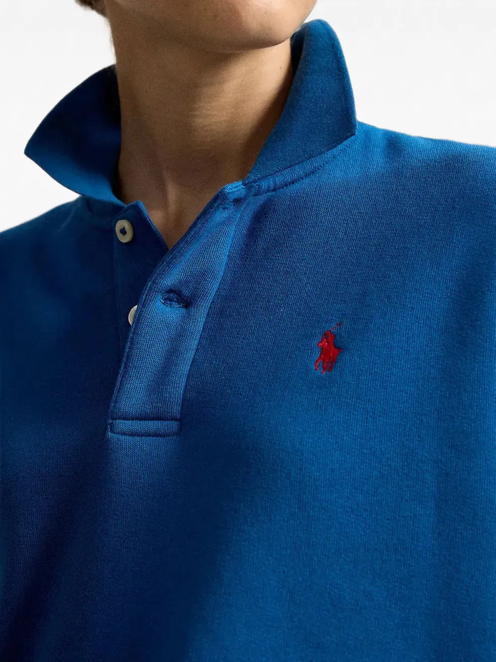 Polo Ralph Lauren Fleece pullover met polokraag Blauw
