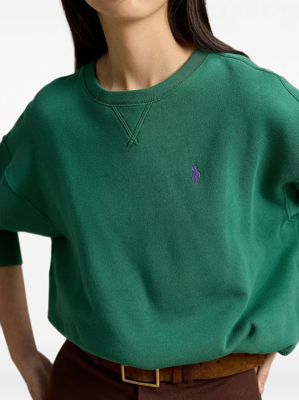 Polo Ralph Lauren Sweater met geborduurd logo Groen
