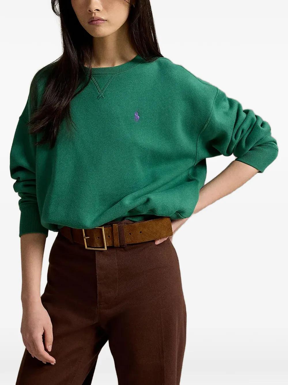 Polo Ralph Lauren Sweatshirt mit Logo-Stickerei - Grün