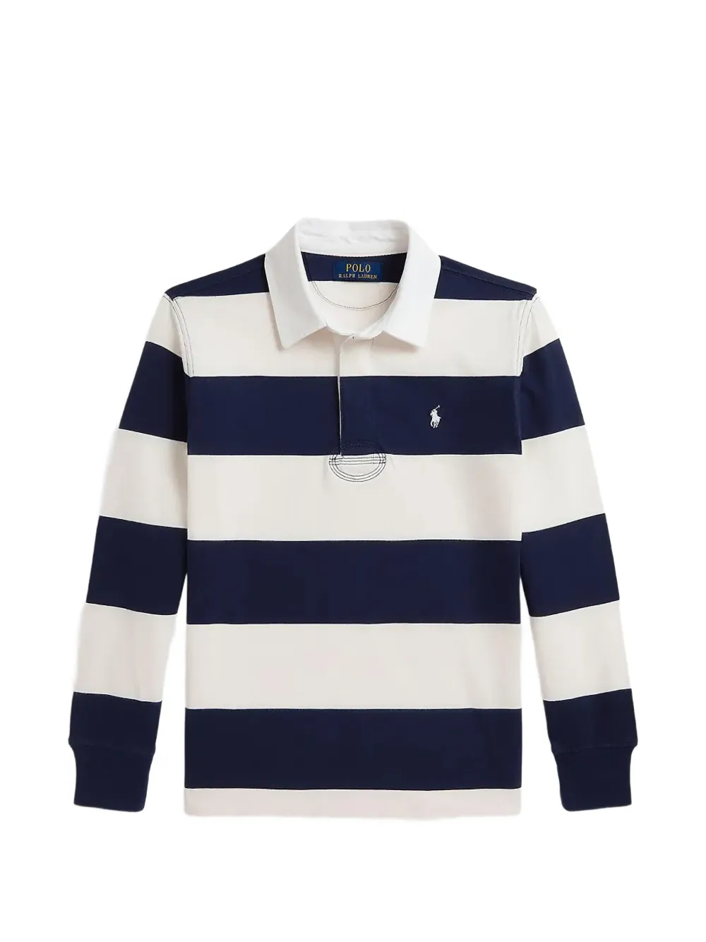POLO RALPH LAUREN KIDS Gestreiftes Polohemd - Blau