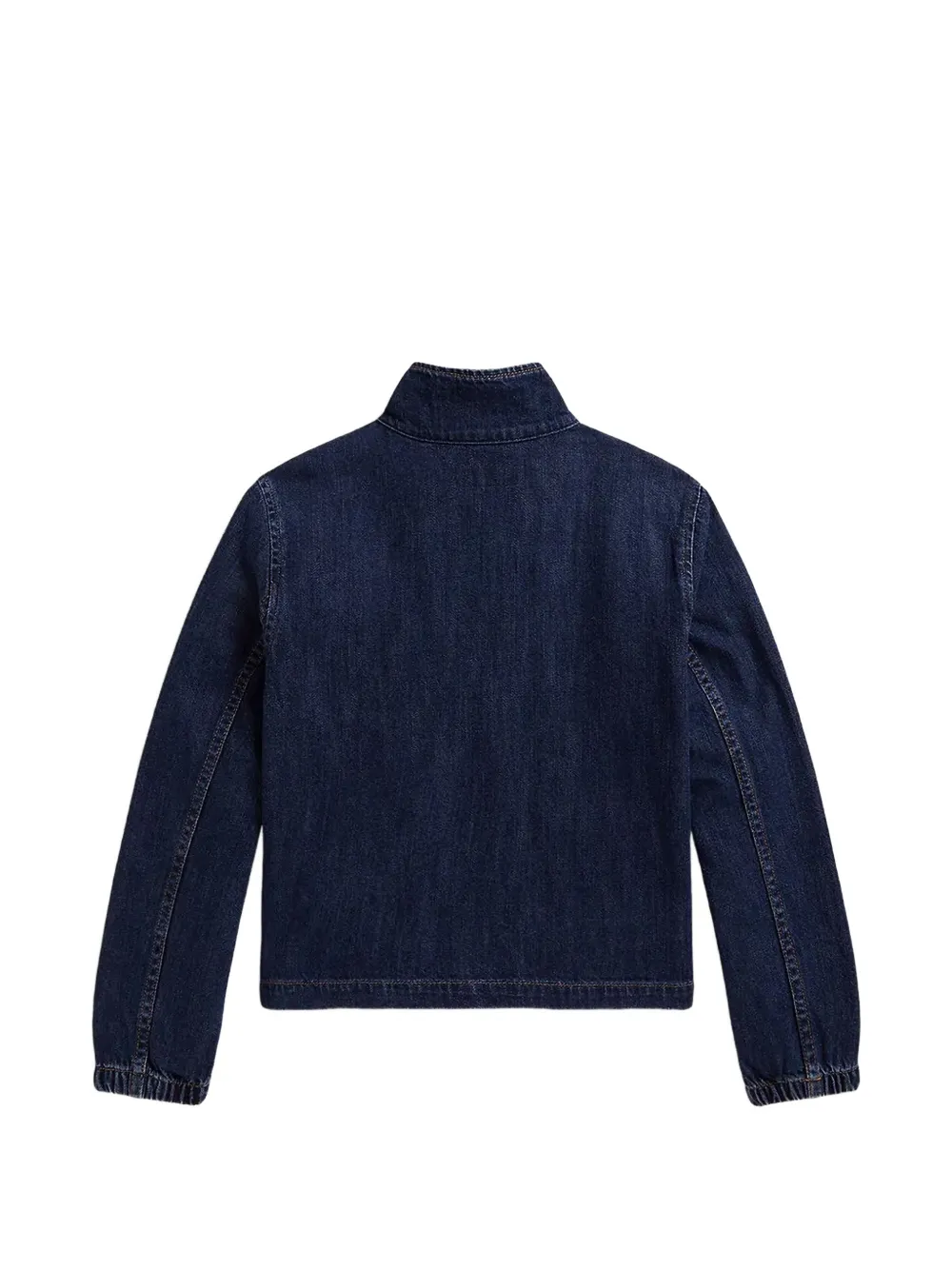 POLO RALPH LAUREN KIDS Denim jack met ronde hoge hals Blauw
