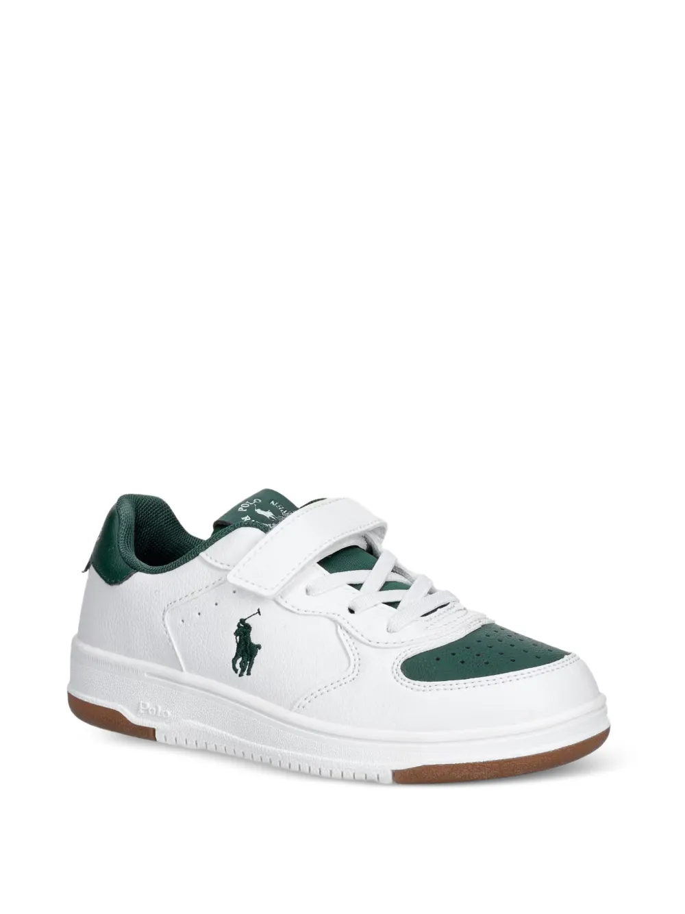 POLO RALPH LAUREN KIDS baskets Masters Court PS à attache scratch - Blanc
