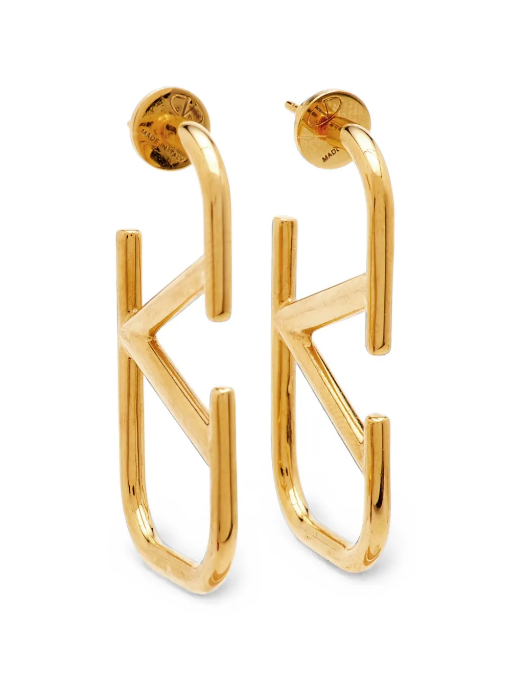 Valentino Garavani Pre-Owned VLogo Signature hoop earrings - Gold