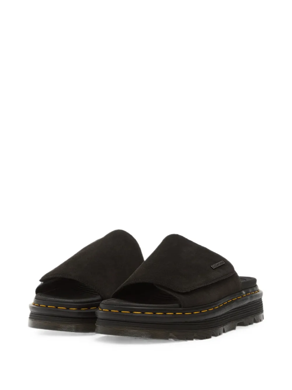 Dr. Martens ZebZag touch-strap platform sandals Zwart