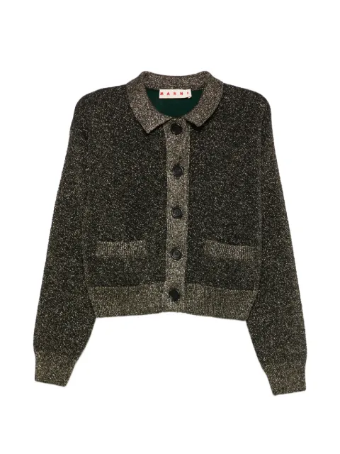 Marni glitter-effect button-up cardigan